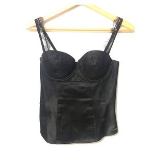 Black strapped lace top from GUESS!